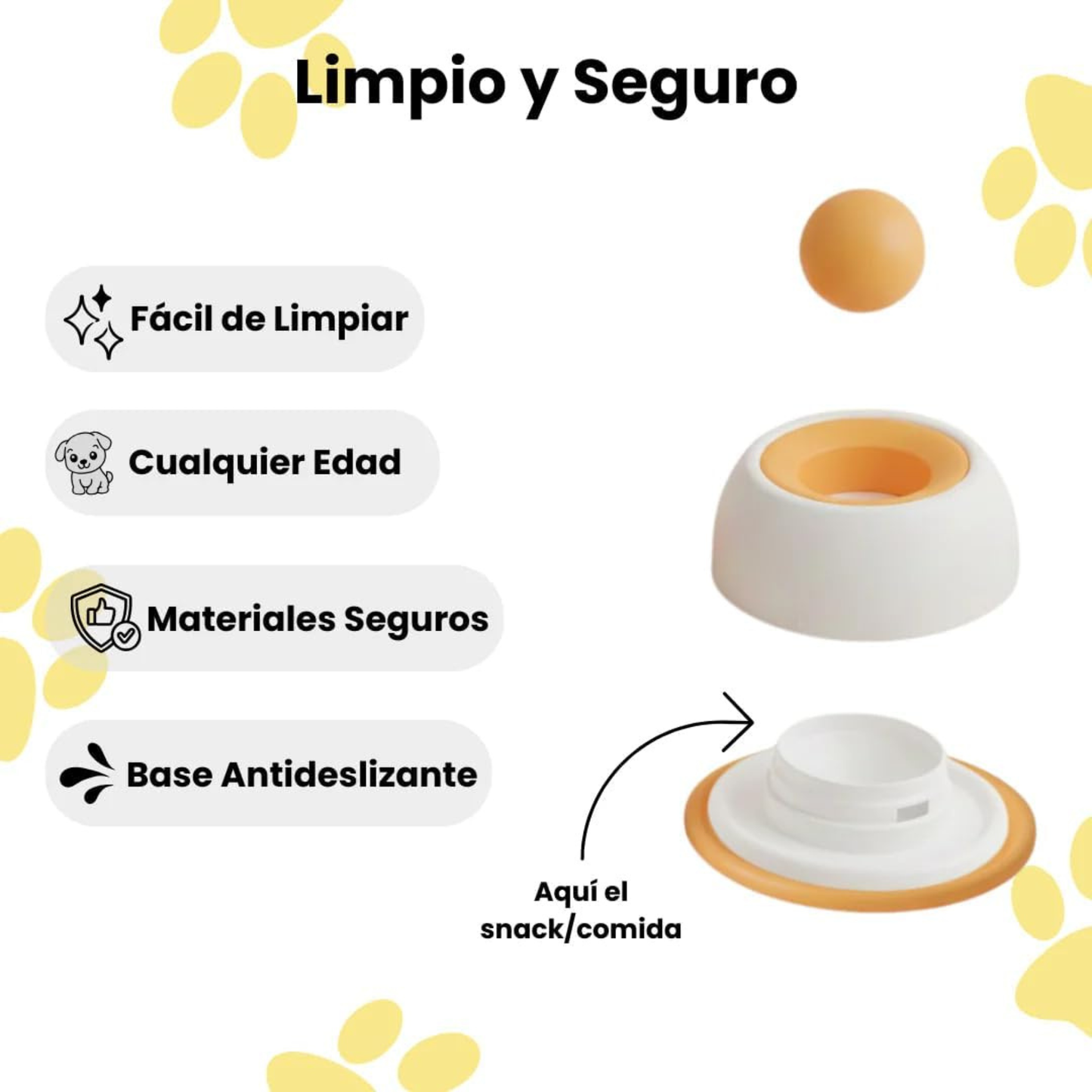 Dispensador de snacks antiestrés para mascotas - Forever Petal