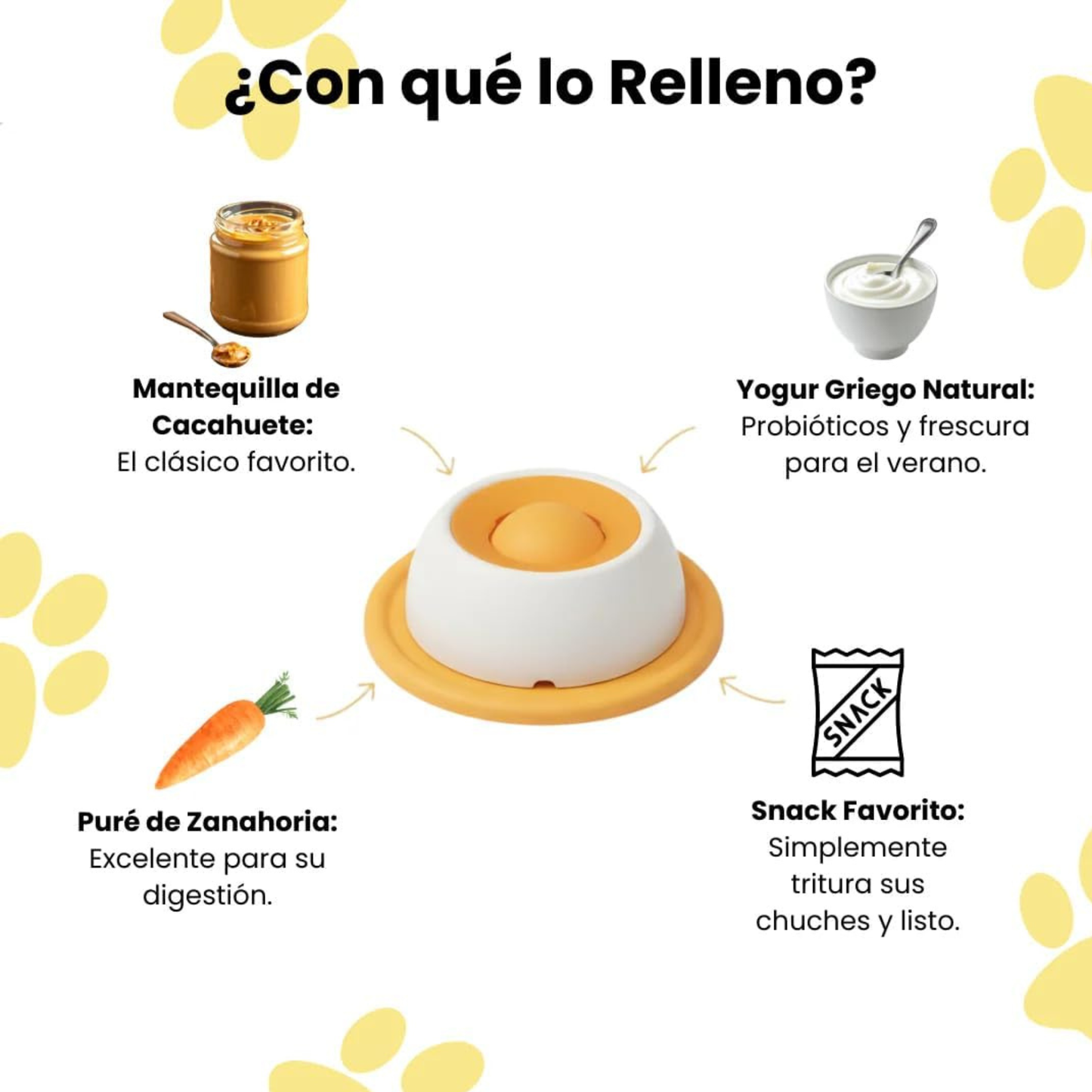 Dispensador de snacks antiestrés para mascotas - Forever Petal