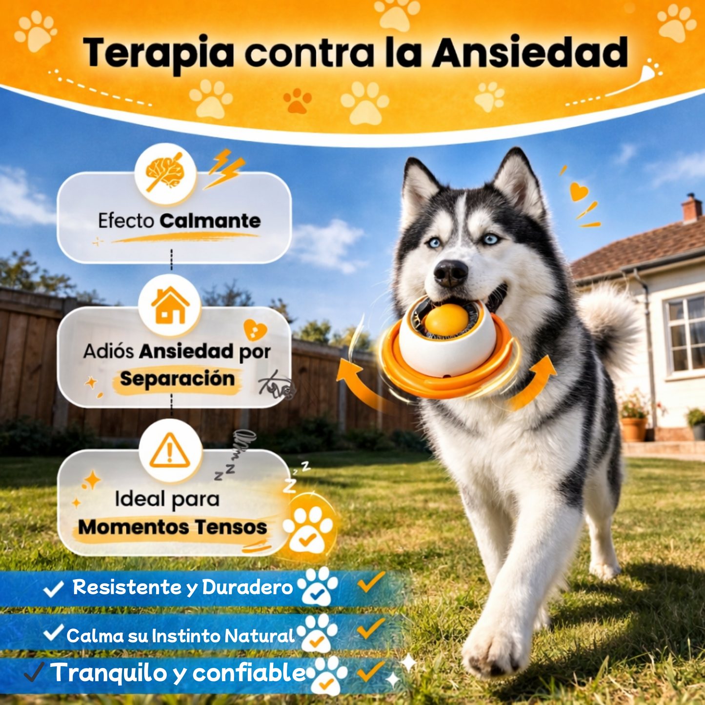 Dispensador de snacks antiestrés para mascotas